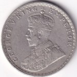 King George V 1911 One Rupee Bombay mint Silver Coin - Image 2