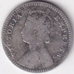 British India Two Annas 1897 Victoria Empress Silver Coin - Image 2