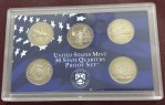 United States 1999 Quarters 5 Coins Proof Set With COA - Image 2