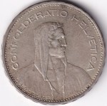 Switzerland 5 Francs 1935 Silver Coin - Image 2