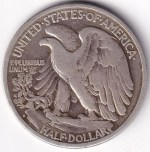 USA Walking Liberty Half Dollar 1934 Silver Coin - Image 2