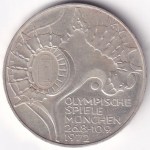 Germany 10 Deutsche Mark 1972 Stuttgart Mint Silver Coin