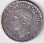Australia 1 Florin 1942 King George VI Silver Coin - Image 2