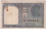 India 1949 Krk Menon 1 Rupee A1 Note