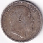One Rupee 1904 Calcutta Mint King Edward VII Silver Coin - Image 2
