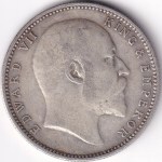 One Rupee 1905 Calcutta Mint of King Edward VII Silver Coin - Image 2