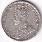 One Rupee 1918 Calcutta Mint King George V Silver Coin - Image 2