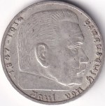 Germany 2 Reichsmark 1937 Berlin Mint Silver Coin - Image 2
