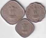 Two Annas One Anna and Half Anna of India 1954 Three Coins Set - Image 2