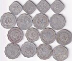 India Commemorative Coins Set 16 Different 5 10 & 20 Paisa Vintage Coins
