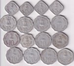India Commemorative Coins Set 16 Different 5 10 & 20 Paisa Vintage Coins - Image 2
