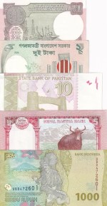 9 Different Asian Countries Banknotes Collection Unc Set - Image 4
