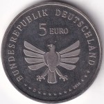 Germany 2024 5 Euro Hirschkafer Stag Beetle Partially Coloured Coin UNC - Image 2