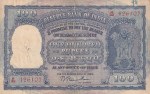 100 Rupees of 1953 of B Rama Rau Signature G-4A Issue Note