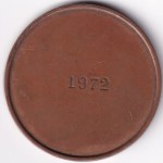 1972 Domjur Thana Sports Association Estd 1955 Copper 18 Grams Medal - Image 2