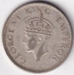 British India Half Rupee 1940 Silver Coin - Image 2