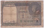 One Rupee 1948 Overprint of Pakistan Signed By C E Jones Note