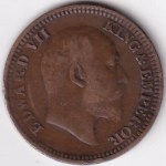 British India Half Pice 1910 Edward VII Coin - Image 2
