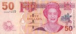 Fiji 50 Dollars 2007 Queen Elizabeth II Used Banknote