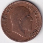 British India Half Pice 1906 Edward VII Coin - Image 2