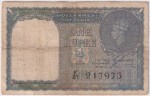 British India 1 Rupee Banknote 1940 King George VI