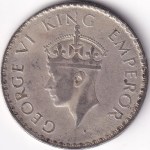 One Rupee 1940 George VI Silver Coin - Image 2