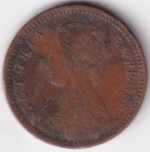 1/12 Anna 1890 of British India of Victoria Empress Copper Coin - Image 2