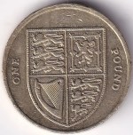 United Kingdom One Pound 2014 Nickel Brass Coin