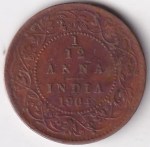 1/12 Anna 1904 of British India of King Edward VII Copper Coin