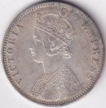 British India 1 Rupee 1900 Victoria Silver Coin - Image 2