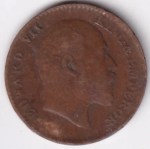 1/12 Anna 1907 of British India of King Edward VII Copper Coin - Image 2