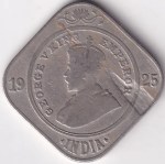 British India King George V 2 Annas 1925 Bombay Mint Coin