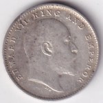Two Annas 1904 King Edward VII Silver Coin - Image 2