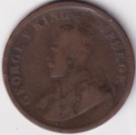 British India Quarter Anna of 1911 of King George V Copper Coin - Image 2