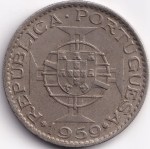 Portuguese India 6 Escudos 1959 Coin - Image 2