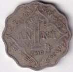 British india 1 Anna 1910 King Edward VII Coin