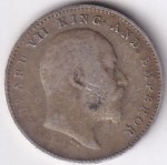 British 2 Annas King Edward VII 1908 Silver Coin - Image 2