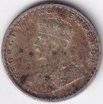 British India 2 Annas 1917 Silver Coin George V - Image 2