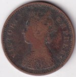 1/2 Pice 1894 Victoria Empress Coin - Image 2