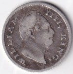 East India Company Quarter Rupee 1835 William IV Silver Coin - Image 2