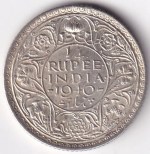 Silver 1/4 Rupee 1940 King George VI Bombay Mint Unc Coin