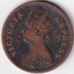 British India Half Pice 1897 Victoria Copper Coin - Image 2