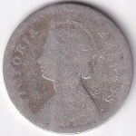 Two Annas of 1894 of Victoria Empress Silver Coin - Image 2