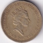 United Kingdom 1989 2 Pounds Tercentenary Bill of Rights Coin - Image 2