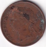 Straits Settlements 1901 One Cent Queen Victoria Coin - Image 2
