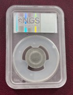 Rare 5 Rupees Abdul Kalam Azad OMS Stainless Steel Minted on 1 Rs Planchet MS61 Grade Coin - Image 2
