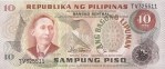 Philippines 10 Piso UNC Banknote Ang Bagong Lipunan Apolinario Mabini
