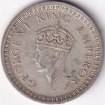 One Rupee 1942 George VI Bombay Mint Silver Coin - Image 2