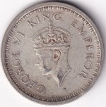 One Rupee of 1945 of British India Bombay Mint Silver Coin - Image 2