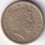 Gibraltar 1 Pound 2001 Nickel Brass Coin - Image 2